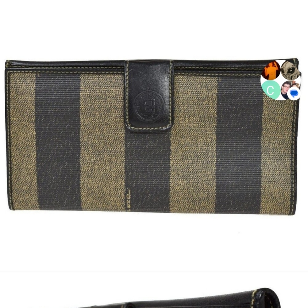 90s  Fendi penguin documents wallet